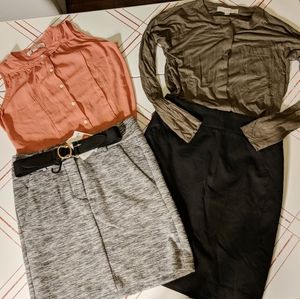 Loft Skirts and Tops Workwear Lot XS Petite